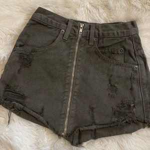 Carmar mini denim skirt